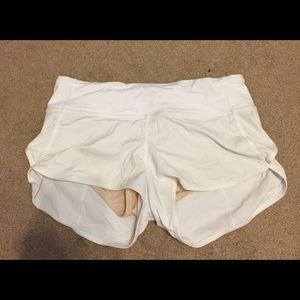 White lulu shorts, so comfy! Brand new